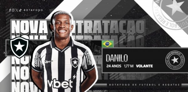 Official: Botafogo signs Forest midfielder Danilo, with a transfer fee of 22 million euros
