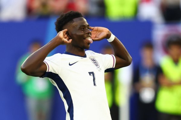 With 13 goals, Saka became the Arsenal player with the most goals for England.